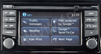 Aktualizace navigace NISSAN 2025 CONNECT 1/2/3 - 4