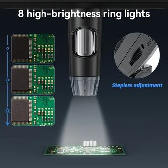 HD Digitální Mikroskop 1-1000x zvětšení, 8 LED (3) - 4
