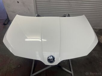 Škoda Fabia III 3 přední kapota bílá LF9E 1026 - 4