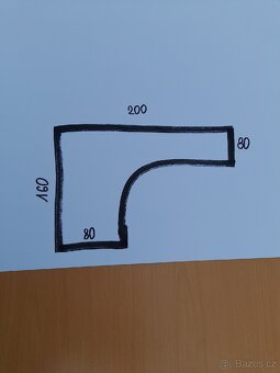 Rohovy psaci kancelarsky stul - 4