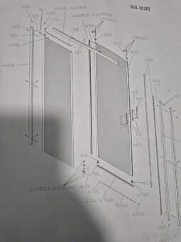 Sprchové dveře do niky 125cm - 4
