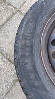 Plechove disky 15” 6Jx15, letni pneu 195/65 R15 - 4