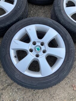 Sada Alu kol z vozu Škoda Octavia II, 205/55/16 - 4