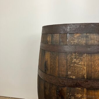 Dřevěný sud na vodu - natřený - 4