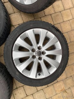 Opel astra J, K,17' ALU KOLA ORIG.7J 5x105 ET42 ZIMNÍ+LETNÍ - 4