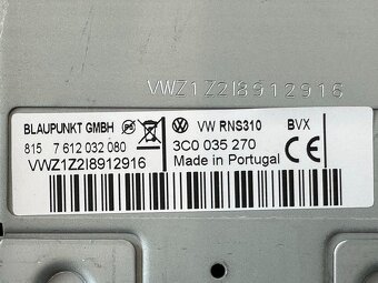 Navigace originál VW RNS310 3C0035270 VW Golf 6 r.v. 2010 - 4