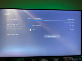 Playstation 5 + 2 ovladače + 1TB SSD M2 + dokovací stanice - 4