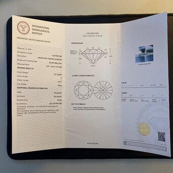💎 Lab Grown Diamant – 1.07 ct (VVS 1, D) Nabízím k prodeji - 4