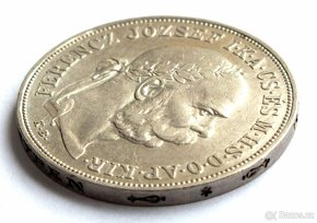 František Josef I., 5 koruna 1900 KB, Kremnica, Ag 900/1000 - 4