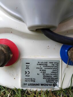 Prodám elektrický bojler 75l.1 rok v provozu - 4