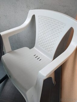 ⭐⭐⭐ZAHRADNÍ POSEZENÍ KOMPLET STOLEK+ 2x ŽIDLE + SLUNEČNÍK - 4