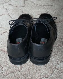 JON BARLEY kožené černé polobotky / NOVÉ / - 4