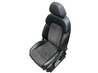 S-Line sedačky černá kůže šedá alcantara Audi Q5 8R 2010 - 4