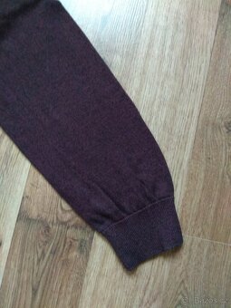 Nový pánský bavlněný svetr C&A - L, tmavě vínový - 4