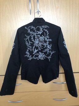 Černé šaty s výšivkami, zn.NEXT, vel.M - 4