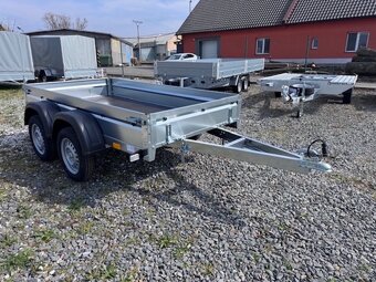 Přívěsný vozík dvouosý 252x130cm, 750kg, sklopný, 130km/h - 4