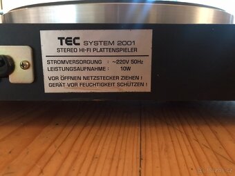 JAPONSKÝ VINTAGE GRAMOFON TOSHIBA/ TEC 2001 ,POLOAUTOMAT VE - 4