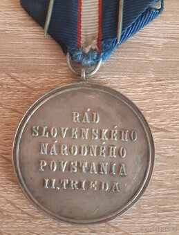 MEDAILE - ŘÁD SNP DRUHÁ TŘÍDA + STUŽKA - 4