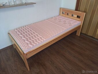 Postel z masivu s matrací 190x90, oboje nové nepoužívané - 4