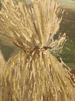 Obraz J.Svátek, žně na Šumavě, olej 62x75 - 4