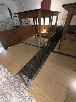 12ks Stoly a (120x zidle PRODANO)6ks barovky do restaurace - 4