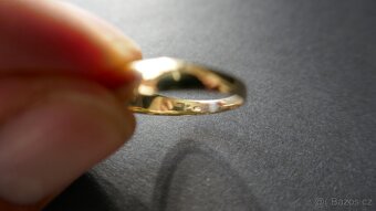 ZLATÝ PRSTÝNEK Z BRILIANTEM 3.75G/VEL.58-59//14 KARÁTŮ 585 - 4