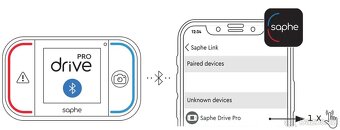 Saphe Drive Pro detektor , kamer, radarů , GPS , alarm - 4