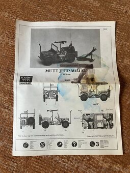 Prodám stavebnici M-151 A2 MUTT, Academy Minicraft, 1:35 - 4