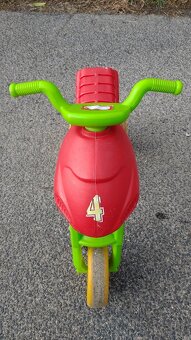 Dětské odrážedlo motorka, červené, plně funkční - 4