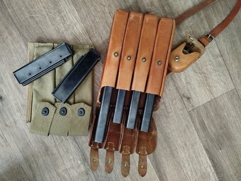 6 ks originál USA zásobníku samopal Thompson 45. acp +sumky - 4