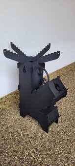 Raketová kamna,gril,rocket stove.Nová - 4