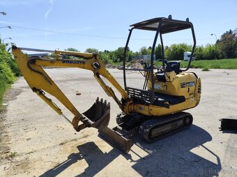 Minibagr Komatsu PC15, váha 1550kg. - 4