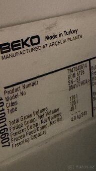 Lednice Beko s mrazákem 123cm - 4