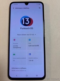 Vivo V21 5G 128gb Ram 8gb s kabelem  Cena 2399kč - 4