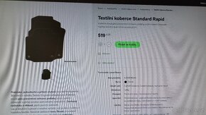 Zadní textilní koberce ŠKODA RAPID 2ks - 4