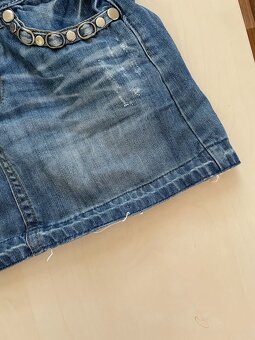 Sukně s laclem roztržená na stehno, vel S, Missys - 4