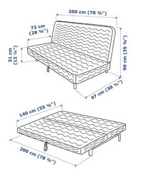 Rozkládací pohovka IKEA Beddinge - 4