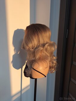 Paruka s krajkou platinovou blond ombré 7168 - 4