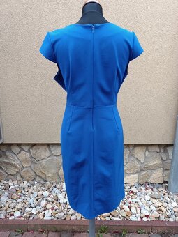 Modré společenské šaty vel.44 - 4