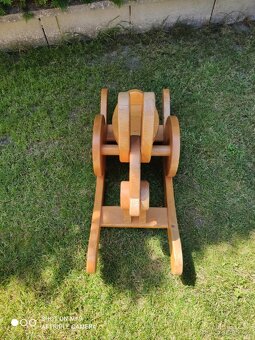 Houpací dřevěný zajíc - 4