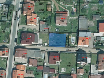 PRODEJ STAVEBNÍHO POZEMKU – Holýšov, Francouzská ul. (242 m² - 4