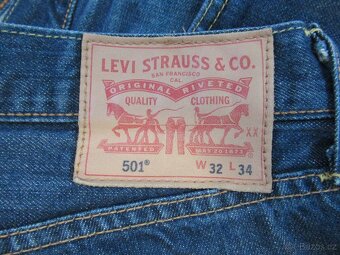 pánské džíny LEVIS 501 32/34 - 4