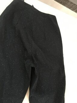 Černé kalhoty se stříbrným třpytem, vel XS/S, Scruffs - 4