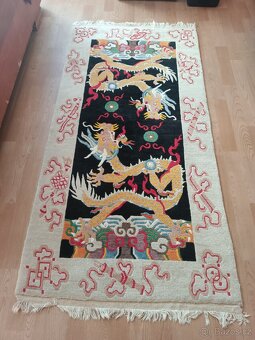 Indický / Tibetský ručně vázaný koberec - 4