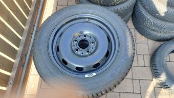 Kola zimní 15", VW, ŠKODA, SEAT, 5x100mm, pneu 185/65/15 - 4