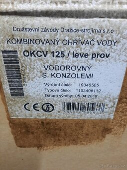 Nový bojler Dražice OKCV 125 L - ležatý kombinovaný levý - 4