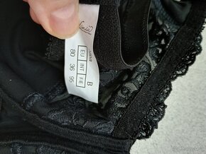 Nová černá elegantní podprsenka 80B - 4