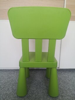 Ikea zidle mamut zelená - 4
