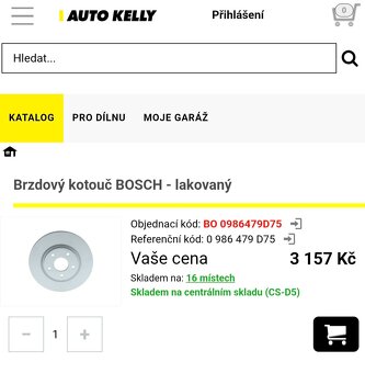 Brzdové kotouče - BOSCH - 4