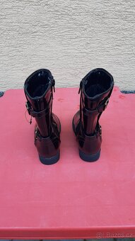 NOVÉ - Dívčí lakované kozačky vel. 25 - 4